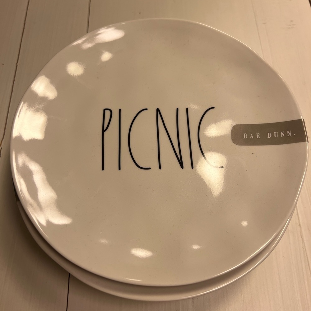 Rae Dunn PICNIC plates